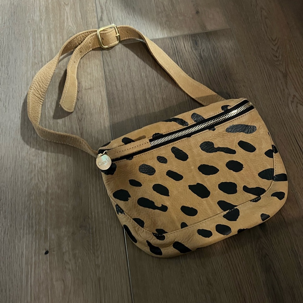 Clare V. Leopard Fanny Pack